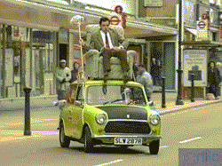 Mr-Bean-Driving-on-Top-of-his-car-2.gif